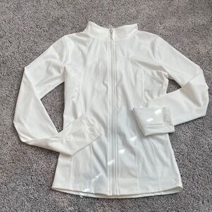 White Athletic Slim Fit Jacket
